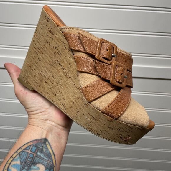 Lucky Brand Latrice Wedge Sandals with Open Toe - Picture 3 of 14